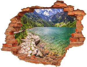 Díra 3D ve zdi nálepka Morské oko Tatry nd-c-108007889