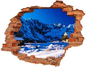 Díra 3D ve zdi nálepka Domy v Tatrách nd-c-110356941