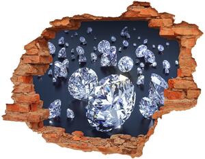 Samolepící díra na stěnu nálepka Diamanty nd-c-110906772