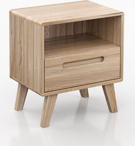 Dřevěný noční stolek z buku Beskyd Přírodní Buk