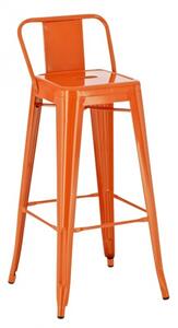 Barová židle Factory, výška 77 cm, oranžová