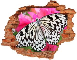Díra 3D fototapeta nálepka Motýl na květině nd-c-111962748