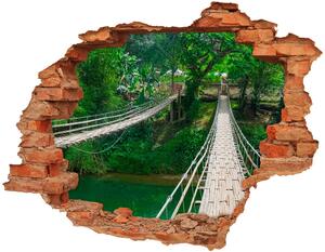 Díra 3D ve zdi nálepka Most nad řekou nd-c-112462621