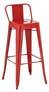 Barová židle Factory, výška 77 cm, červená
