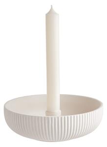 CANDLE BOWL Svícen 16 cm - béžová