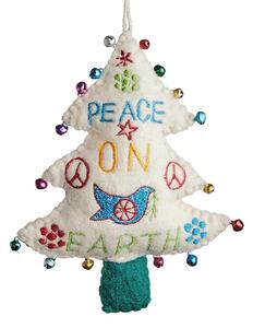 PEACE ON EARTH Ozdoba filcová