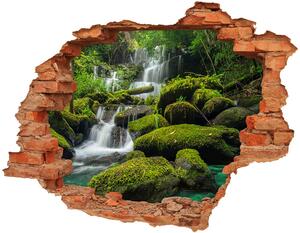 Díra 3D ve zdi na stěnu Vodopád v lese nd-c-116886736