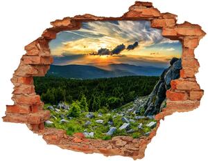 Díra 3D ve zdi nálepka Horské panorama nd-c-118999415