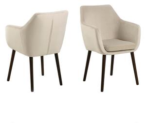 ACTONA Židle s opěrkou Nora − hnědá 84 × 58 × 58 cm