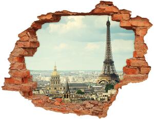 Fototapeta díra na zeď 3D Eiffelova věž Paříž nd-c-120415657