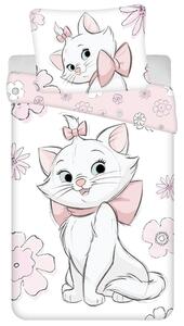 Jerry Fabrics povlečení bavlna Marie Cat Flowers 03 140x200+70x90 cm