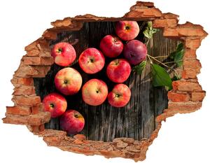Nálepka 3D díra na zeď Jablka na stole nd-c-121264819