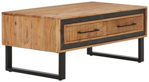 KONFERENČNÍ STOLEK, černá, barvy akácie, dřevo, kov, kámen, 110/45/60 cm MID.YOU, Online Only