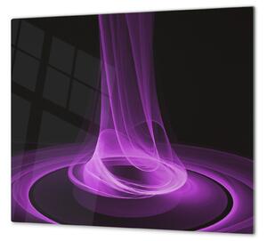 Ochranná deska fialovo-černý abstrakt - 40x60cm / S lepením na zeď