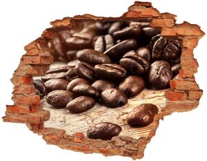 Nálepka 3D díra na zeď Zrnka kávy nd-c-122026573
