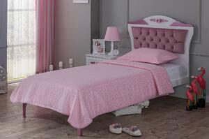 Růžová dětská postel Princess, 100X200