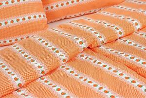 Stanex povlečení bavlna Barunka oranžová (LS175) 140x200+70x90 cm