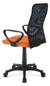 Kancelářská židle, látka MESH šedá / černá, plyn.píst Oranžová