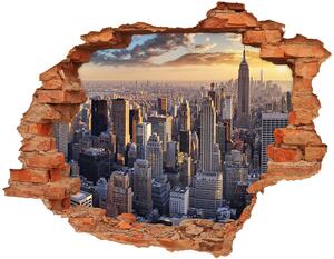 Fototapeta díra na zeď 3D New York z ptačího pohledu nd-c-126216157