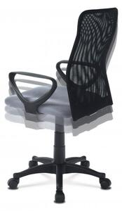 Kancelářská židle, látka MESH šedá / černá, plyn.píst Zelená