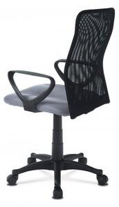 Kancelářská židle, látka MESH šedá / černá, plyn.píst Oranžová