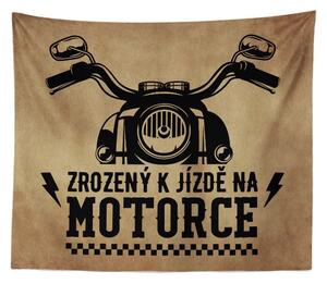 Sablio Deka Zrozený k jízdě na motorce: 150x120 cm