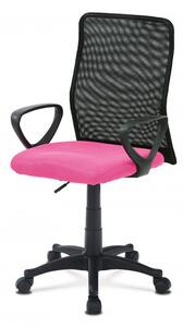 Kancelářská židle, látka MESH šedá / černá, plyn.píst Růžová