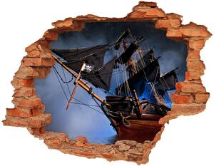 Foto fotografie díra na zeď Pirácká loď nd-c-131945786