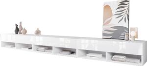 NÍZKÁ KOMODA, bílá, vysoce lesklá bílá, 300/30/31 cm P & B, Online Only