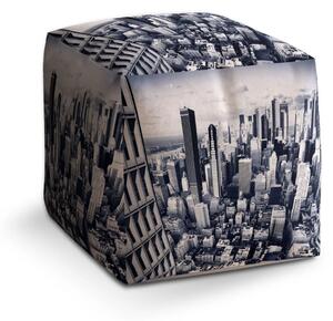 Sablio Taburet Cube Mrakodrapy 2 - 40x40x40 cm