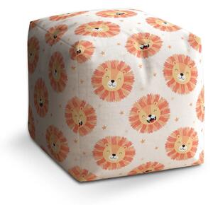 Sablio Taburet Cube Lvíčci - 40x40x40 cm