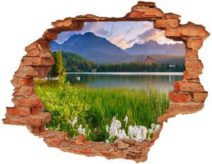 Díra 3D ve zdi na stěnu Jezero v horách nd-c-132044100
