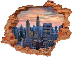 Fototapeta díra na zeď 3D Manhattan New York nd-c-131426283
