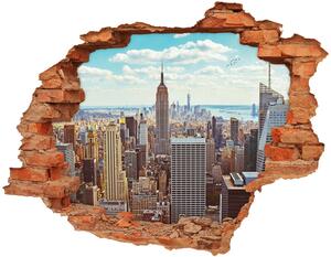 Fototapeta díra na zeď 3D New York z ptačího pohledu nd-c-133162590