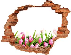 Samolepící nálepka na zeď Růžové tulipány nd-c-138798865