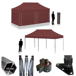 Nůžkový párty stan RedX® PROFI COMPOSITE 3x6 m (Kvalitní profesionální párty stan 6x3 m s kompozitovou konstrukcí - dostupný v 14 barvách a možností)