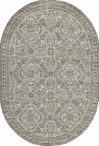 J-Line Kusový koberec FLAT ovál 21193 béžový BARVA: Béžová, ROZMĚR: 120x170 cm ovál