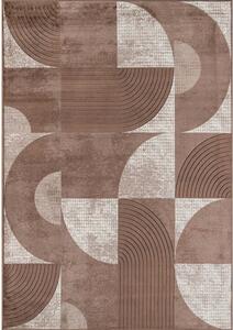 J-Line Kusový koberec GIRONA 2755 822 hnědý BARVA: Hnědá, ROZMĚR: 68x110 cm
