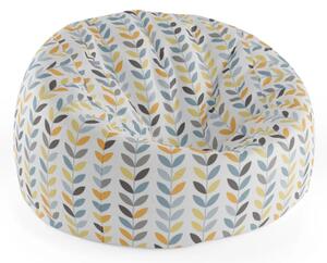 Sablio Sedací vak Cocoon Barevné lístky - 75 x 45 x 35 cm