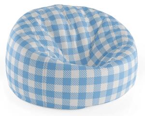 Sablio Sedací vak Cocoon Košilový vzor - 75 x 45 x 35 cm