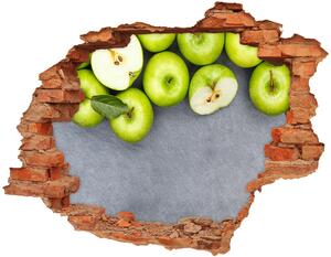 Nálepka 3D díra Zelená jablka nd-c-177833879
