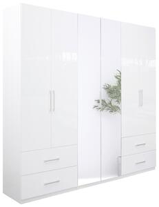 ŠATNÍ SKŘÍŇ, bílá, vysoce lesklá bílá, 269/211/55 cm Boxxx - Šatní skříně, Online Only