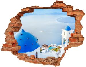 Fototapeta díra na zeď 3D Santorini Řecko nd-c-183531188