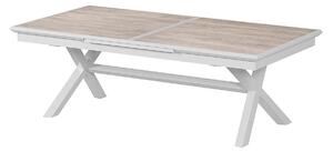 DEOKORK Hliníkový stůl BERGAMO II. 250/330 cm (bílá)