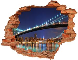 Fototapeta díra na zeď 3D Manhattan New York nd-c-24236764