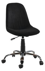 Černá kancelářská židle s kovovou nohou Sandino Nazli