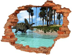 Díra 3D fototapeta na stěnu Dinozaury nd-c-33738049
