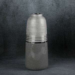 Váza NELI 01 stříbrná / šedá
