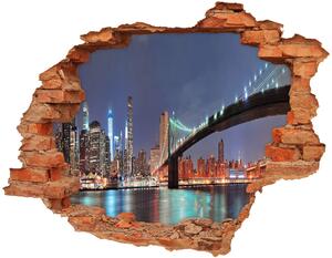 Fototapeta díra na zeď 3D Manhattan New York nd-c-39113781