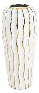 Váza SAVANA2 02 bílá / zlatá